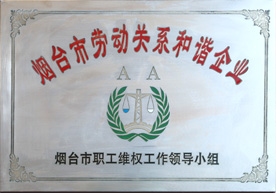  煙臺(tái)市勞動(dòng)關(guān)系和諧企業(yè) 